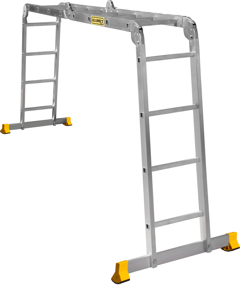 Лестница-трансформер 4х4 Алюмет Т444, алюминий - фото
